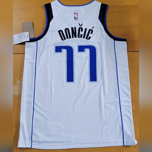 Luka Doncic Dallas Mavericks Fanatics Fast Break Men Jersey White - Picture 3 of 5